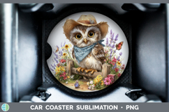 GorgeousAnimals Summer Bandana Car Coaster design.