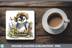 GorgeousAnimals Summer Bandana Square Coaster design.