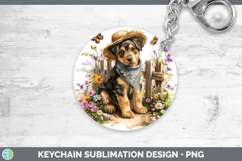 GorgeousAnimals Summer Bandana Keychain design.