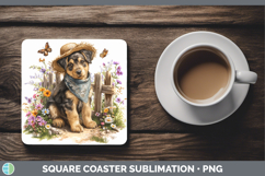 GorgeousAnimals Summer Bandana Square Coaster design.