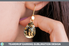 GorgeousAnimals Summer Bandana Teardrop Earrings design.