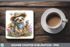 GorgeousAnimals Summer Bandana Square Coaster design.