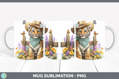 GorgeousAnimals Summer Bandana Mug Wrap design.