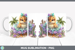 GorgeousAnimals Summer Beach Mug Wrap design.