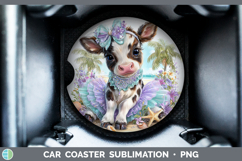 GorgeousAnimals Summer Beach Car Coaster design.