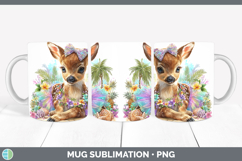 GorgeousAnimals Summer Beach Mug Wrap design.
