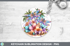 GorgeousAnimals Summer Beach Keychain design.