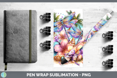 GorgeousAnimals Summer Beach Pen Wrap design.