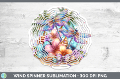 GorgeousAnimals Summer Beach Wind Spinner design.