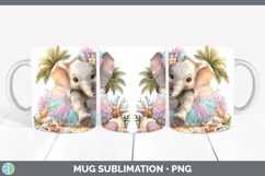 GorgeousAnimals Summer Beach Mug Wrap design.