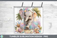 GorgeousAnimals Summer Beach Tumbler design.