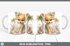 GorgeousAnimals Summer Beach Mug Wrap design.