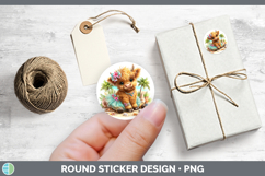 GorgeousAnimals Summer Beach Stickers design.