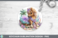GorgeousAnimals Summer Beach Keychain design.