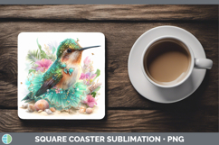 GorgeousAnimals Summer Beach Square Coaster design.