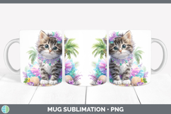 GorgeousAnimals Summer Beach Mug Wrap design.
