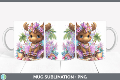 GorgeousAnimals Summer Beach Mug Wrap design.