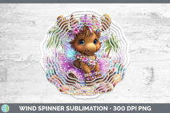 GorgeousAnimals Summer Beach Wind Spinner design.