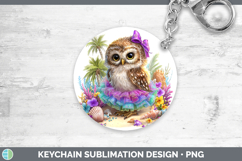 GorgeousAnimals Summer Beach Keychain design.