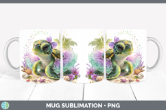 GorgeousAnimals Summer Beach Mug Wrap design.