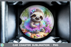GorgeousAnimals Summer Beach Car Coaster design.