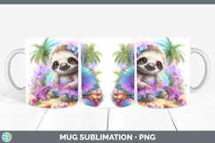 GorgeousAnimals Summer Beach Mug Wrap design.