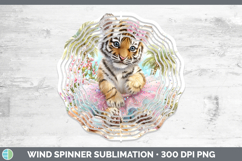 GorgeousAnimals Summer Beach Wind Spinner design.