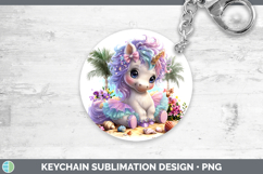 GorgeousAnimals Summer Beach Keychain design.