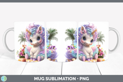 GorgeousAnimals Summer Beach Mug Wrap design.