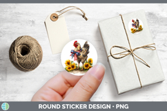 GorgeousAnimals Sunflower Patriotic Stickers design.