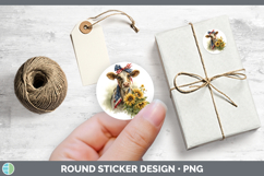 GorgeousAnimals Sunflower Patriotic Stickers design.