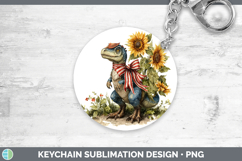 GorgeousAnimals Sunflower Patriotic Keychain design.