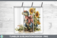 GorgeousAnimals Sunflower Patriotic Tumbler design.