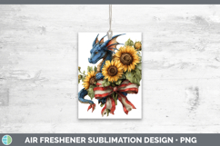 GorgeousAnimals Sunflower Patriotic Air Freshener design.