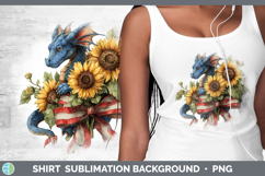 GorgeousAnimals Sunflower Patriotic Shirt design.