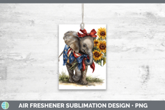 GorgeousAnimals Sunflower Patriotic Air Freshener design.