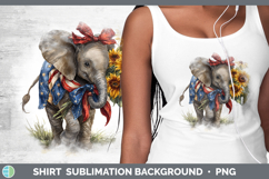 GorgeousAnimals Sunflower Patriotic Shirt design.