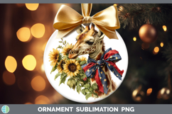 GorgeousAnimals Sunflower Patriotic Ornament design.