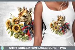 GorgeousAnimals Sunflower Patriotic Shirt design.