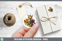 GorgeousAnimals Sunflower Patriotic Stickers design.