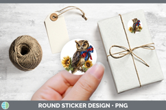 GorgeousAnimals Sunflower Patriotic Stickers design.