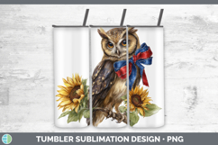 GorgeousAnimals Sunflower Patriotic Tumbler design.