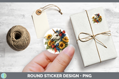 GorgeousAnimals Sunflower Patriotic Stickers design.