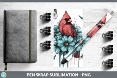 GorgeousAnimals Teal Drips Pen Wrap design.