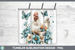GorgeousAnimals Teal Drips Tumbler design.