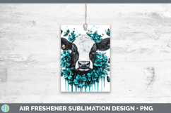 GorgeousAnimals Teal Drips Air Freshener design.