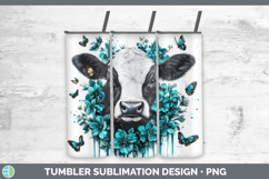 GorgeousAnimals Teal Drips Tumbler design.