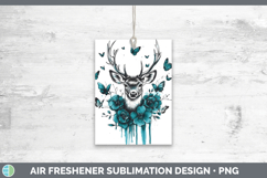 GorgeousAnimals Teal Drips Air Freshener design.