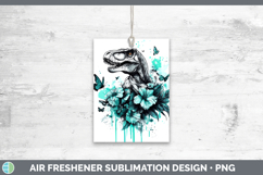 GorgeousAnimals Teal Drips Air Freshener design.