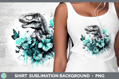 GorgeousAnimals Teal Drips Shirt design.
